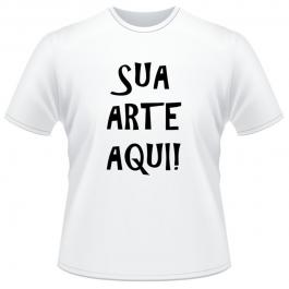 Camiseta Infantil Personalizada Tecido Poliéster Estampa Colorida A4 Branca Sublimação  somente criação de arte 100% elaborada é cobrado R$10,00, artes mais simples para serem criadas não terá cobrança.